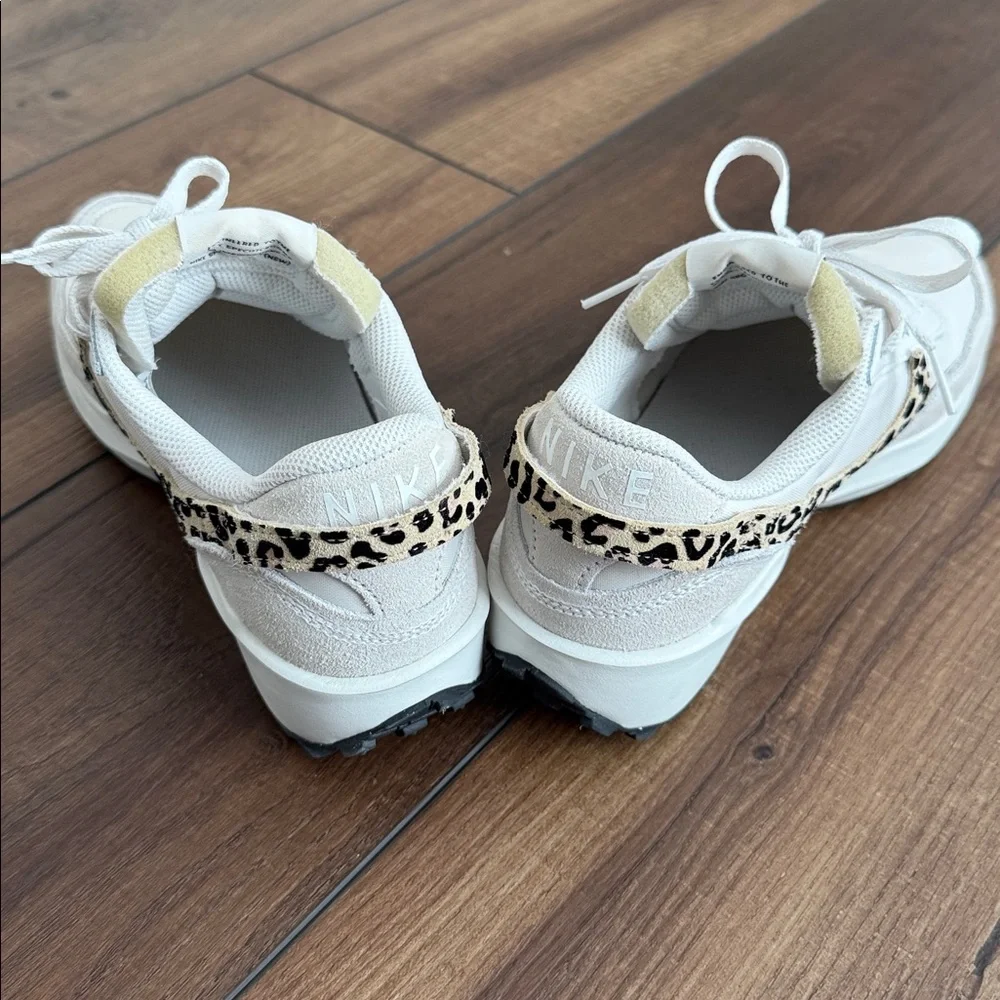 Nike Women's Waffle Debut Sneakers - White Black Leopard